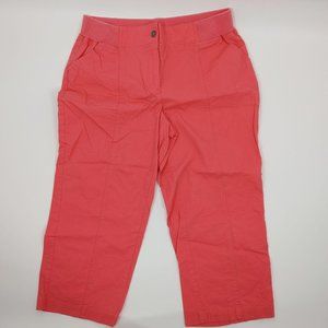 Chico's size 0.5 salmon color capri #713